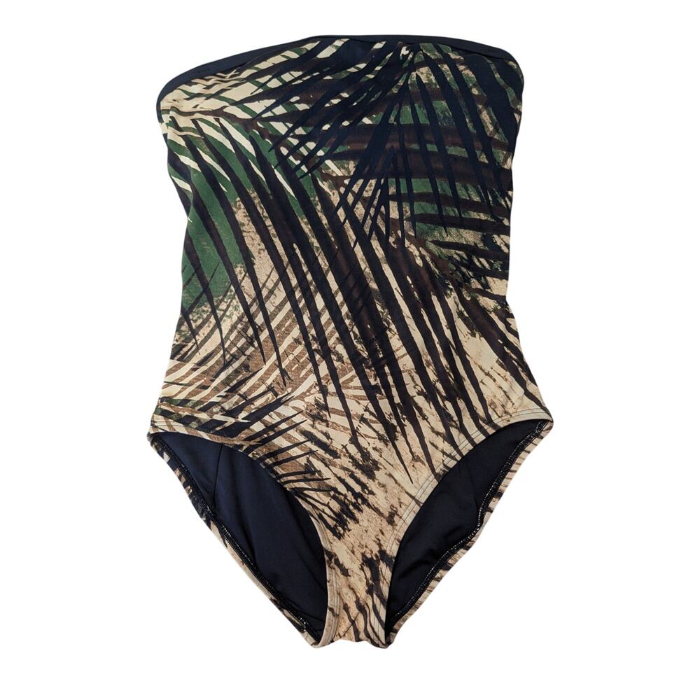 CARMEN MARC VALVO SWIMWEAR Womens Swim suit, size 8; tropical print